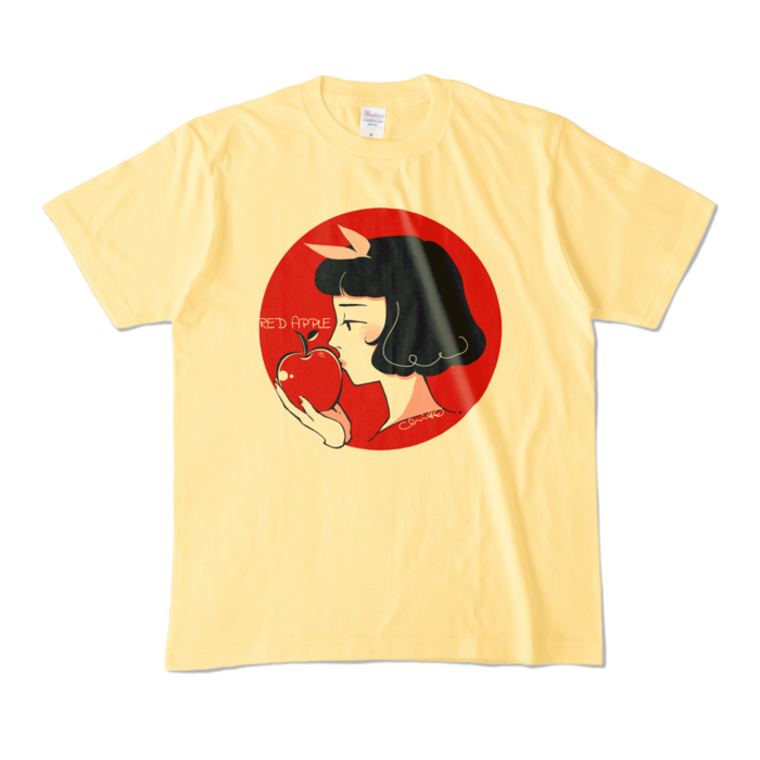 カラーTシャツ - M - ライトイエロー (淡色)