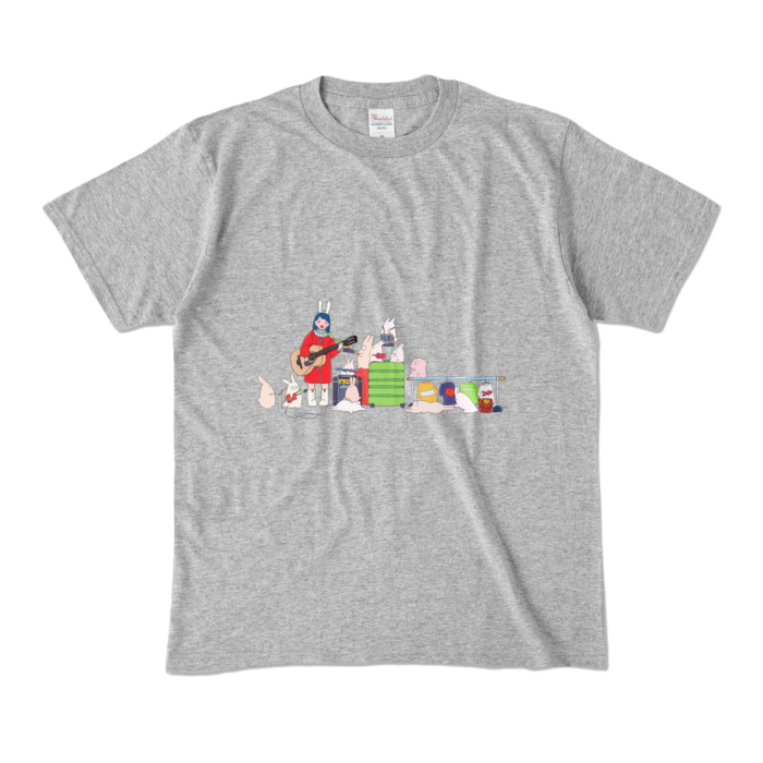 カラーTシャツ - M - 杢グレー (濃色)